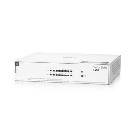 HPE Networking Instant On Switch 8p Gigabit CL4 PoE 64W 1430 (R8R46A#ABA)