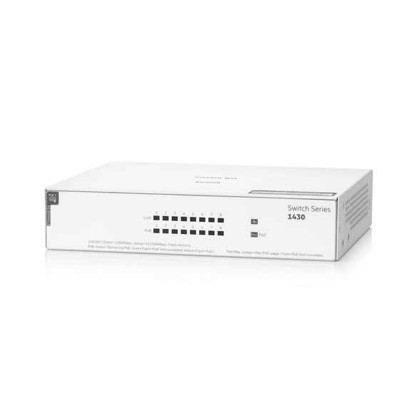HPE Networking Instant On Switch 8p Gigabit CL4 PoE 64W 1430 (R8R46A#ABA)