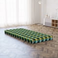 thumbnail image 5 of Abstract Foldable Mattress, Retro Rounds Illustration, 74.8" x 35.4", Multicolor, by Ambesonne, 5 of 6