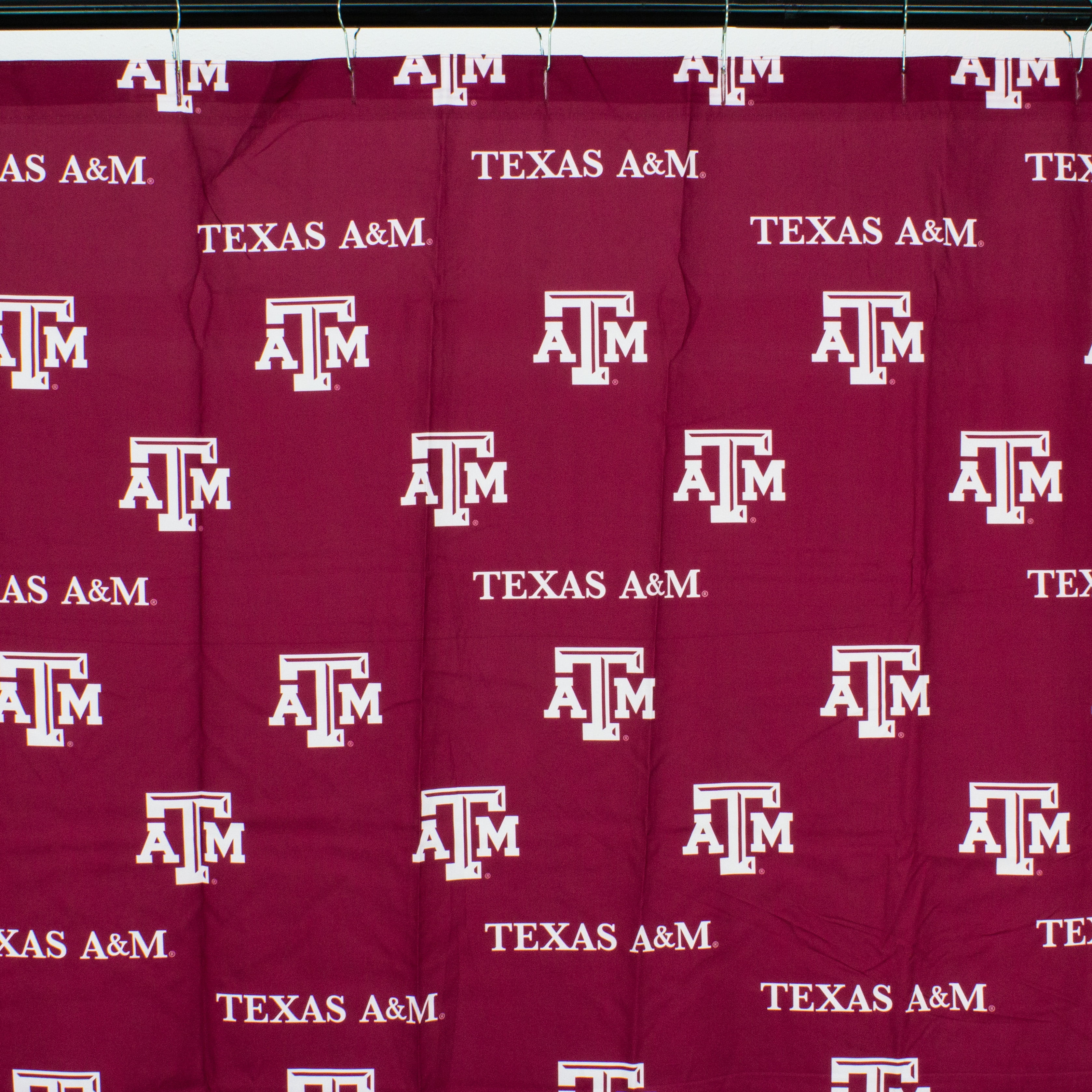 College Covers Texas A&M Aggies Printed Shower Curtain Cover - 70" x 72"