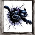 thumbnail image 1 of Adhesivos de pared 3D con forma de gato negro para Halloween, PVC, autoadhesivos, 1 of 4