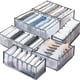 thumbnail image 2 of Organizador de almacenamiento para pantalones vaqueros, caja organizadora de armario, sistema de organización de ropa, organizadores de cajones, armario de pantalones, 2 of 4