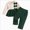 Green, variant on WXFAZCVU Baby Girl Clothes Fall Outfits Crewneck Color Block Tops and Pants Set Going Out Size 18-24 Months