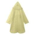 thumbnail image 4 of AWZXDE Disposable Portable Thickened Loose Rain Poncho for Men and Women, Multifunctional Casual Wear for Rainy Days Yellow,One Size, 4 of 4