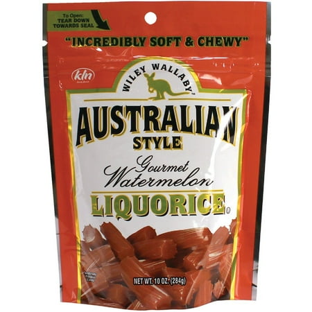 1PK Wiley Wallaby Watermelon Liquorice 10 Oz. Candy
