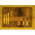 thumbnail image 1 of Ahgly Company Indoor Rectangle Abstract Yellow Modern Area Rugs, 7' x 9', 1 of 4