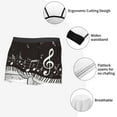 thumbnail image 6 of Bingfone Piano Keys With Musical Notes Men's Underwear - Casual Stretch Boxer Briefs-X-Large, 6 of 7