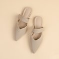 thumbnail image 4 of Mulas planas para mujeres mocasines sin espalda de punta puntiaguda zapatos mulas de mula zapatos de mulas deslizantes mulas y zuecos para interiores al aire libre, 4 of 8