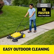 Karcher S 4 Twin, Push Sweeper, 5.25 Gallon, Outdoor Walk-Behind Street Sweeper