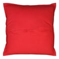 thumbnail image 2 of Stylo Culture Ethnic Sofa Throw Pillow Cover 16x16 Hand Embroidered Red Boho 40cm x 40cm Living Room Toss Pillow Case Cotton Mirrored Square Cushion Cover | 1 Pc, 2 of 4