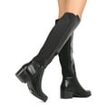 thumbnail image 3 of New Women Nature Breeze Hybrid01OK Leatherette Knee High Bi-Material Riding Boot, 3 of 3