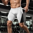 thumbnail image 2 of BRANROY Men's Swim Training Compression Shorts - Lightweight Color-Block Quick-Dry Athletic Shorts for Men,Gym Shorts and Running Shorts,White,M, 2 of 8