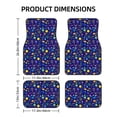 thumbnail image 2 of Sikiie Mathematics And Chemistry Car Foot Mat Set of 4 Pieces Basics Universal Fit Rubber Carpet Floor Mats For Car SUV Van & Truck, 26.8"L x 17.3"W (Front), 13"L x 17.3"W(Rear), 2 of 6