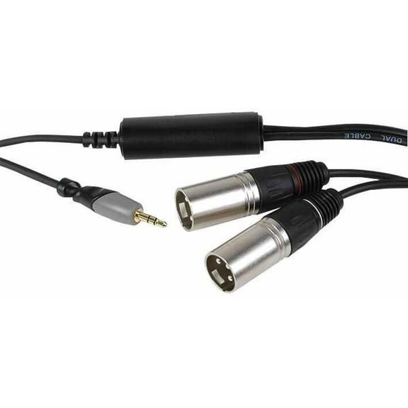 PULSE - Ground Loop Isolator - 3.5mm Stereo Jack Plug To 2x XLR Plugs