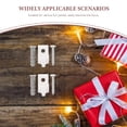 thumbnail image 3 of SOPOTUTU 15Pcs Screw in White Plastic Hooks for Outdoor LED String Lights and Holiday Decorations, 3 of 7