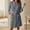 Grey, variant on Hauaitttt Women's Lightweight 3/4 Sleeve Robe Knee Length Kimono Bathrobe Spa Robe for Women Womens Sleep Sleep Shirt Womens Long Sleeve Pajama Set Shorts for Women Sleepwear Junior Pajamas See Thru