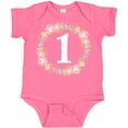 thumbnail image 3 of Inktastic 1st Birthday Rose Flower Wreath Girls Girls Baby Bodysuit, 3 of 5