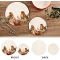 thumbnail image 4 of SKYSONIC Autumn Leaf Birds Pot Holders Trivets, 2 Pcs Heat Resistant Trivets, Cotton Thread Weave Mats for Hot Pads Pans Pot Bowl Teapot for Kitchen Decor, 4 of 7