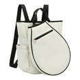 thumbnail image 3 of Colaxi Tennis Backpack Duffle Bag Storage Racket Racquet Holder with Pockets Pickleball Bag for Sports Workout Water Bottle Exercise White, 3 of 8