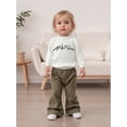 thumbnail image 4 of Mommy and Me Matching Outfits Mama and Mini Long Sleeve Crewneck Sweater Pullover Tops, 4 of 7