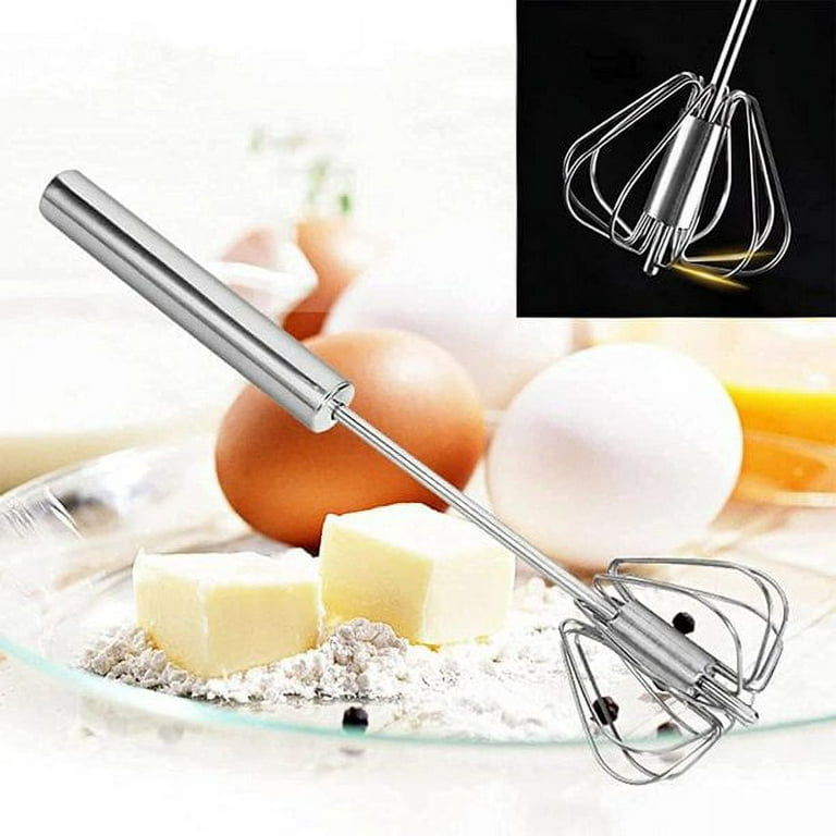 Semi-Automatic Whisk Hand Pressure Mixer New Egg Beater Stainless