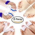 thumbnail image 2 of Juego de 7/8/10 piezas para el cuidado de los pies, Corrector de Hallux Valgus, separador de dedos de los pies, herramienta para el cuidado de los pies, buenas noches, uso diario, 2 of 4