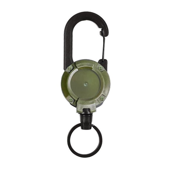 Heavy Duty Retractable Reel Clip Key Chain Lanyard ID Holder Badge Keyring Z1G1