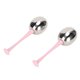 thumbnail image 1 of Globos De Hielo De Acero Inoxidable, Globos De Hielo Faciales El Diseño Ergonómico Elimina Las Líneas Finas Aspecto Redondo De 2 Piezas Para El Cuidado De La Piel Facial Para El ANGGREK Manija rosa, 1 of 8