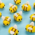 thumbnail image 2 of Dalrosia 30PCS Felt Bees for Crafts, Wool Felt Bumble Bee Plush for Tiered Tray Decoration Party Favors DIY Craft Jewelry Accessory, 2 of 7