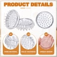 thumbnail image 3 of Uxcell Protector de Alfombra con Picos Redondos y Cuadrados 8 Pcs Copas para Muebles Transparentes, 3 of 7