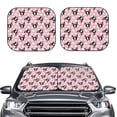 thumbnail image 2 of Wukai French Bulldog Print Windshield Sun Shade, Car Front Window Shades Sunshade Cover Sun Visor Shield Block Automotive Interior Protector Blocks UV Rays-Medium, 2 of 6