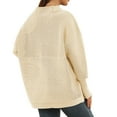 thumbnail image 1 of Pull Ample Décontracté pour Femmes, Couleur Unie, Manches Longues, Col Roulé, Pull Ample, 1 of 7