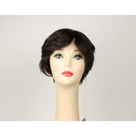 European Human Hair Freeda Wig Linda Dark Brown Size M
