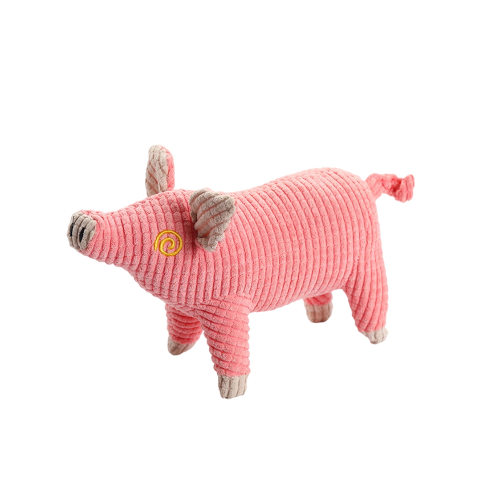 Squeaky Dog Chew Toy Realistic Roasted Suckling Pig Toy Lovely Pet Biting Toy Toxic Bite-Resistant Pet Toy Pet Interactive Sounding Toys