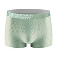 thumbnail image 2 of IAJDKMEK Men's Boxer Briefs - Mesh Breathable Underwear for Men, Mid-Rise Comfort Mens Underwear, Ventilated Boxer Briefs for Daily Wear,Green 2XL, 2 of 5