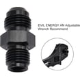 thumbnail image 4 of GFDYREE 6AN Male to 1/2 x 20 Inverted Flare Thread Fitting Adapter Straight 2Pcs, 4 of 5