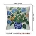 thumbnail image 4 of Acheng Green and Blue Floral Pillow Covers Chinoiserie Porcelain Vase Grand Millenial Outdoor Farmhouse Decorations Decorative Throw Pillows Cases for Home Living Room Set of 2 White 24x24in, 4 of 7