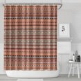 thumbnail image 2 of Extra Long Boho Shower Curtain 72x84 Inches - Vintage Floral & Tropical Leaves Pattern, Waterproof Bohemian Bathroom Decor with 12 Hooks, Tribal Rustic Style, 2 of 5