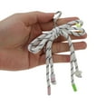 thumbnail image 4 of Unique Bargains 1 Pc Stylish Braided Bow with Love Buckle Handbag Charm Decorative Keychain White, 4 of 5