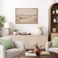thumbnail image 5 of Framed Canvas Print Abstract Landscape Wall Art Neutral Modern Decorative for Living Room Bedroom - 16"x24" NATURAL, 5 of 8