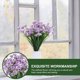 thumbnail image 4 of YSNOOWE 6Ud Ramo Simulado Para De Interiores Con Flores Falsas De, 4 of 8