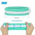 thumbnail image 2 of Uxcell Sweatband Headbands, Terry Cloth Sweat Band for Women Men Sports Basketball Tennis, Sky Blue White 4 Pcs, 2 of 6