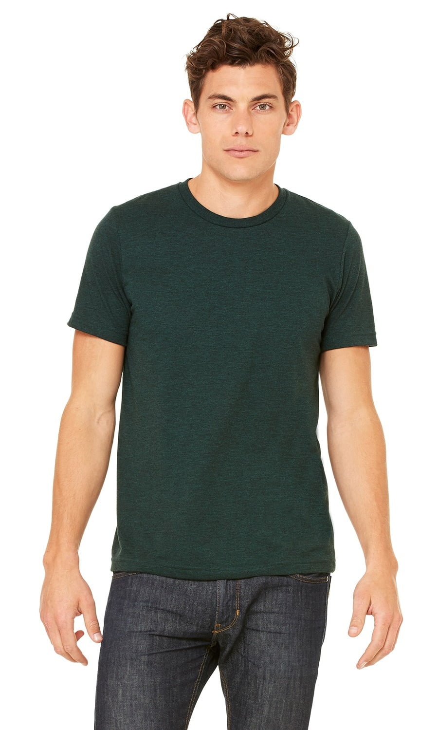 bella canvas heather emerald