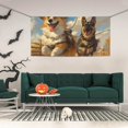 thumbnail image 2 of Lsque Farm Corgi German Shepherd Pattern Party Banner, Festive Banner , Holiday Celebrations and Events for Carnival Birthday Party Festival Decorations-Small, 2 of 8