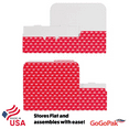 thumbnail image 2 of 50 Boxes - Fillable (empty) 1 lb. Little Hearts Valentine's Candy & Fudge Boxes - 7" x 3-3/8" x 2" Made in USA - Food Safe, 2 of 5