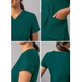 thumbnail image 4 of Adar Addition Scrubs For Women - Modern V-Neck Scrub Top, 4 of 8