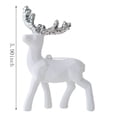 thumbnail image 3 of White Reindeer Christmas Tree Hanging Ornament Festive Holiday Decor for Home Mantel Window Xmas Decoration, 3 of 7
