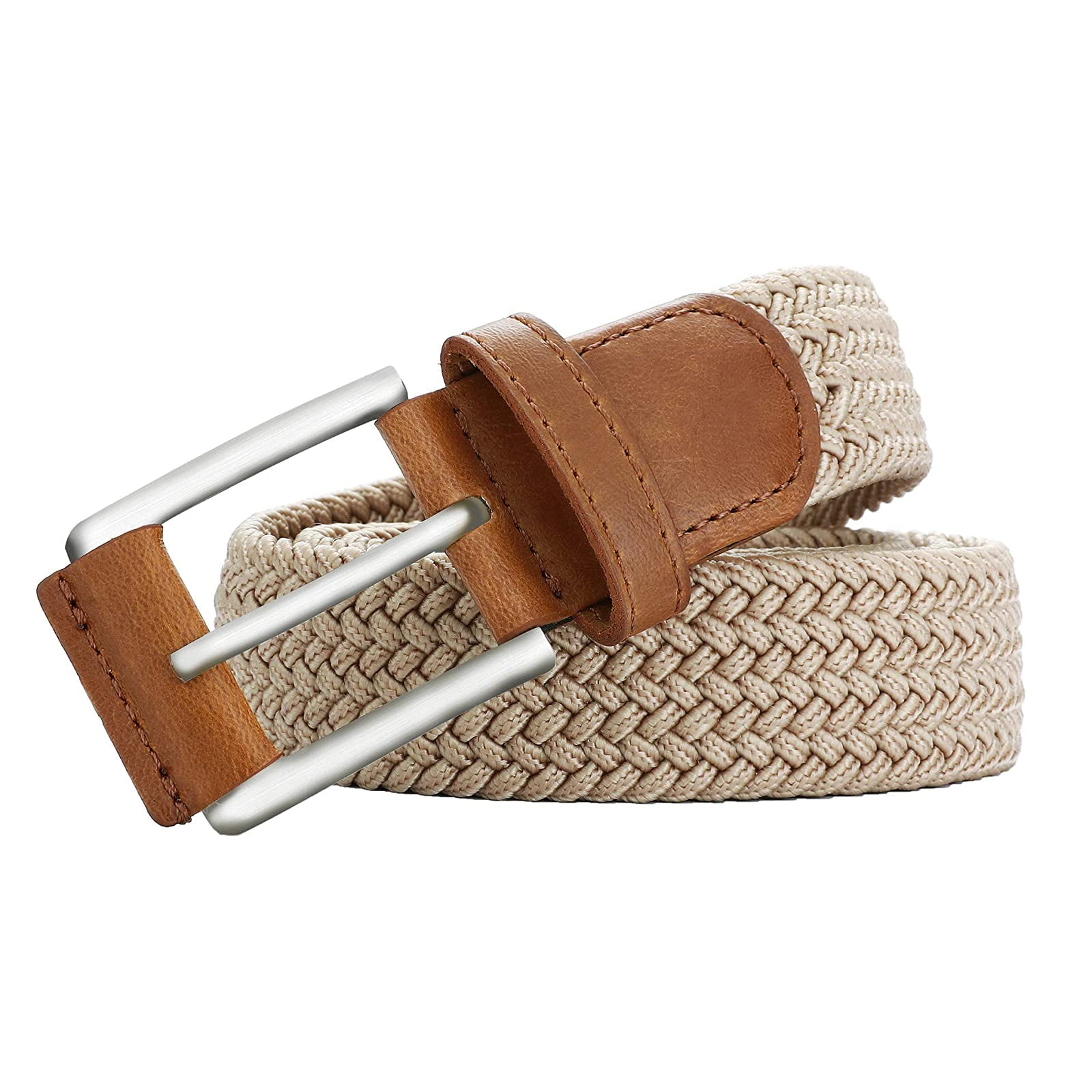 Belt For Women,Bulliant Womens Woven Stretch Belts Elastic Braided 1 1//8 Multicolors.