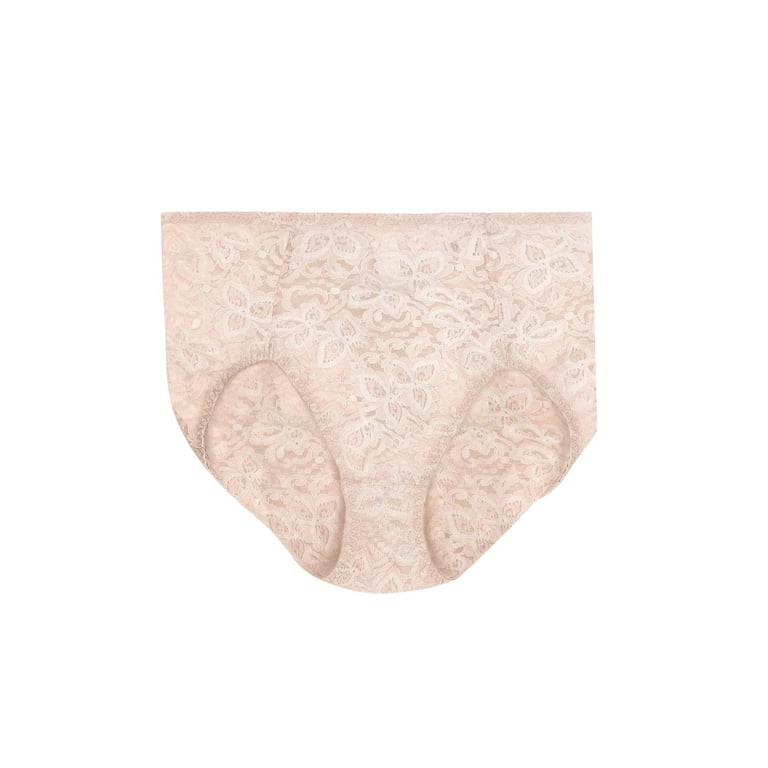 Bali Shaping Brief with Lace, 2-Pack Light Beige L Women's