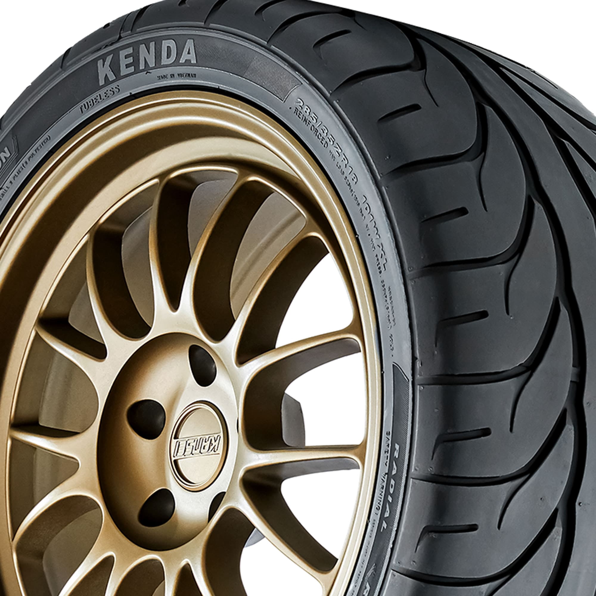 Kenda Vezda UHP Summer Car Tire, P205/50ZR15 89W XL, Racing